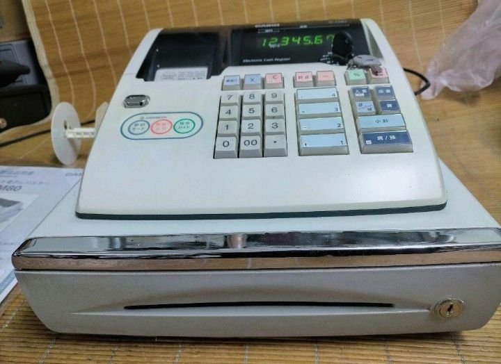 カシオレジスター TE-M80 中古品 人気機種感熱紙 送料無料