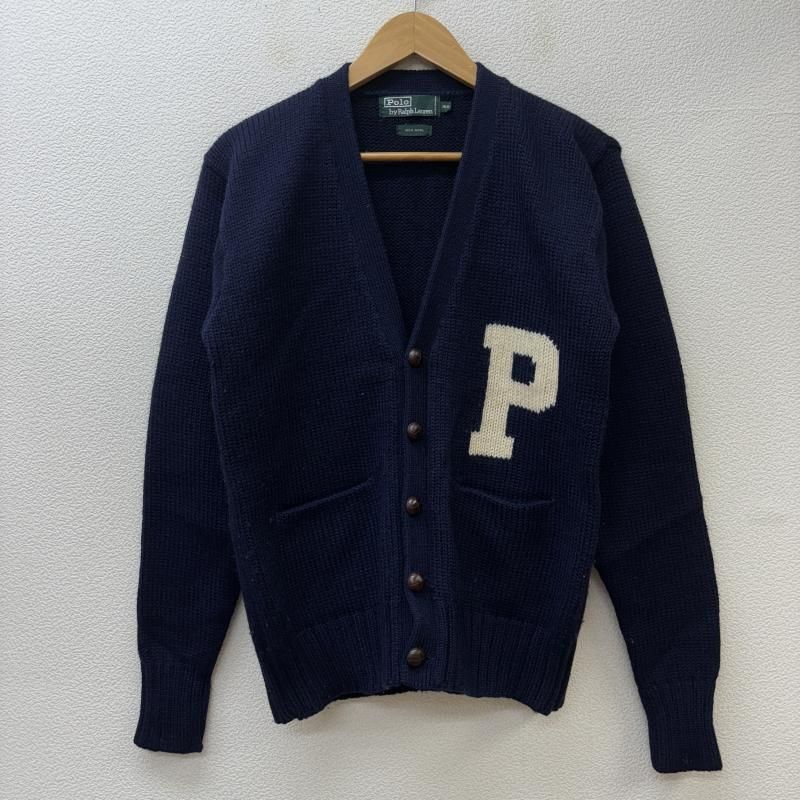 Polo by RALPH LAUREN ポロバイラルフローレン カーディガン 長袖 緑タグ 香港製 ナイガイ期 ビンテージ Pロゴ くるみボタン ウール