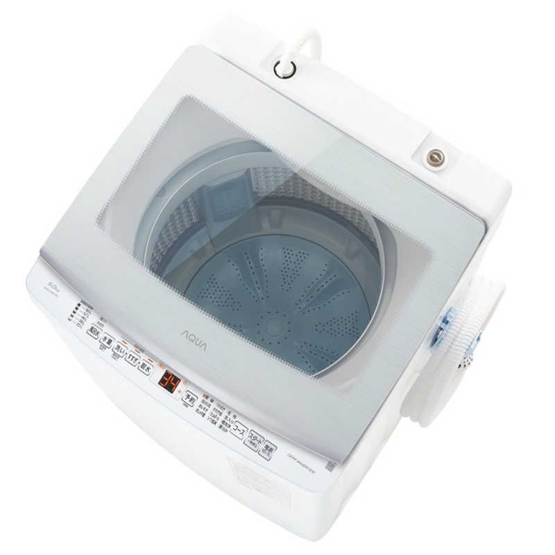 標準セッティング無料 配送無料 アクア AQUA 全自動洗濯機 洗濯9.0kg 簡易乾燥 送風機能 上開き ホワイト AQW-V901-W