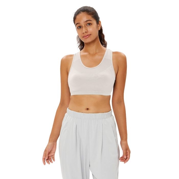 【新品・5営業日で発送】DANSKIN(ダンスキン) COMFORT_MESH_BRA (DC124902) 色 : Jホワイト サイズ : L 