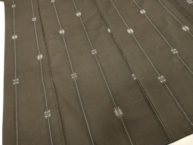 平和屋着物○本場大島紬 9マルキ 変わり間道 正絹 逸品 DAAV8594tw