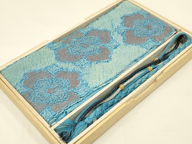 平和屋着物○和装小物 帯締め・帯揚げセット 振袖用 総絞り 七宝繋ぎ 丸