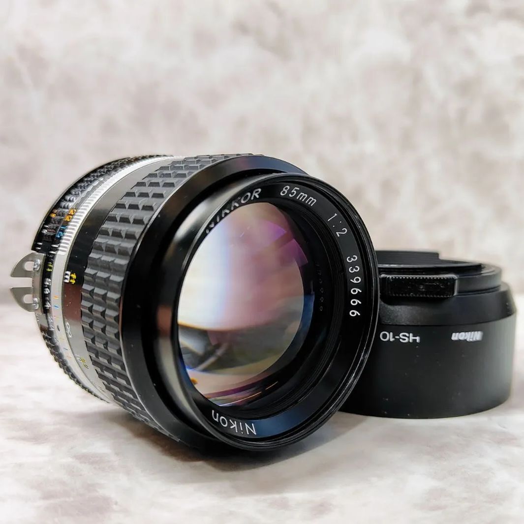 極美品】ニコン Nikon Ai-S 85mm F2 単焦点 中望遠レンズ Fマウント 