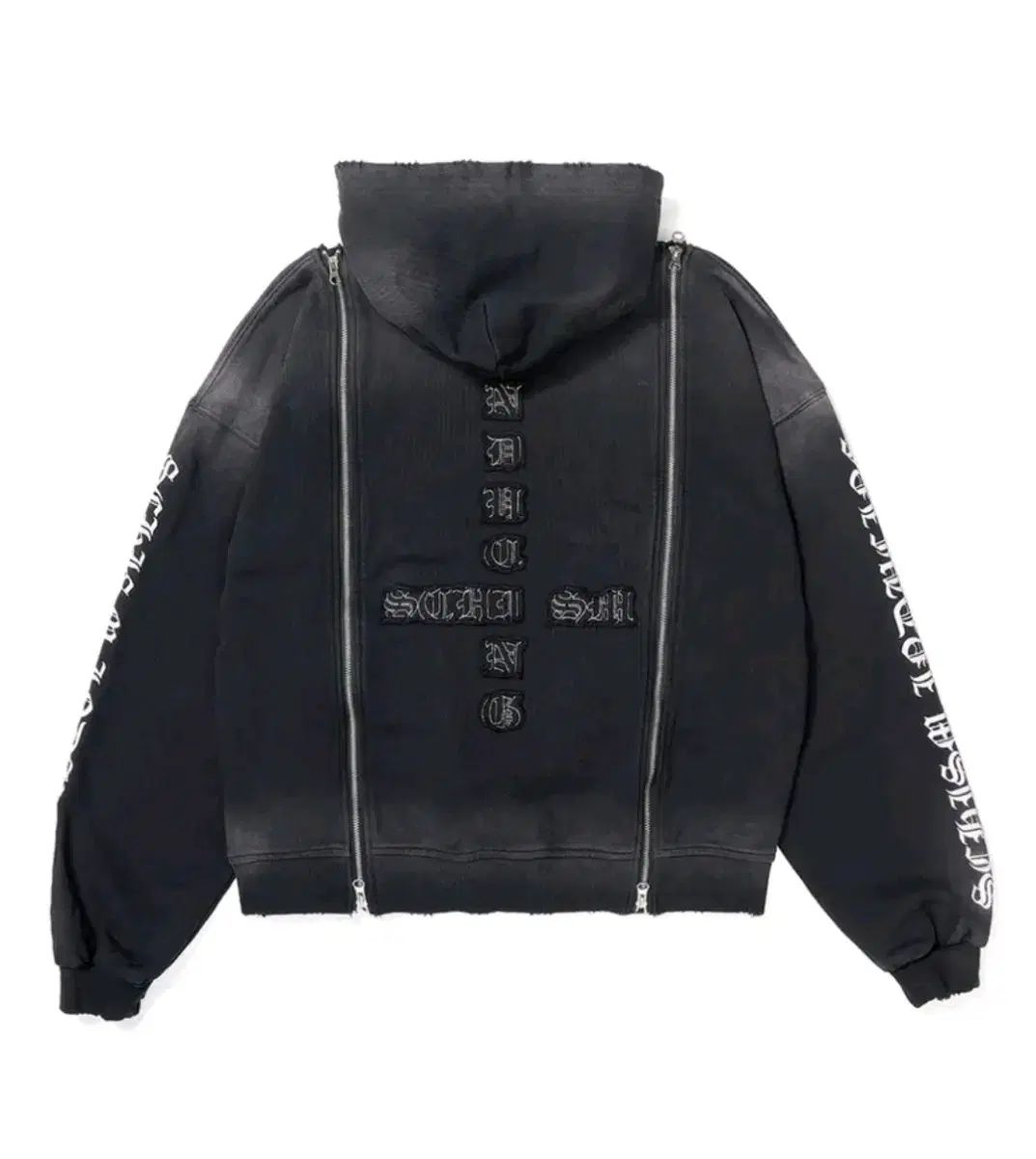 スキズムインデュシング アセンブリ ジップアップパーカー フード付き M サイズ