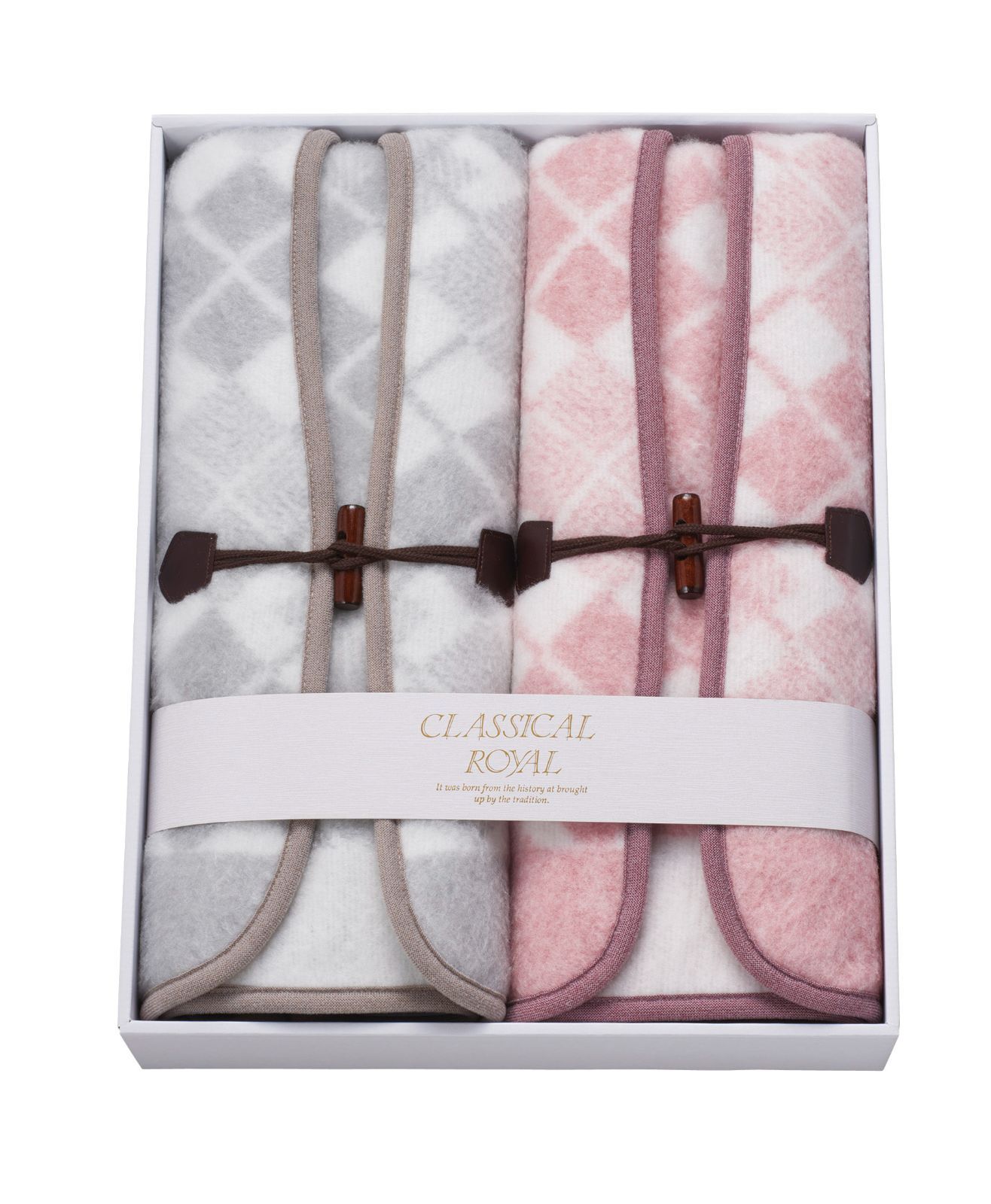 ジャカード織アクリルベスト 毛羽部分 2枚セット