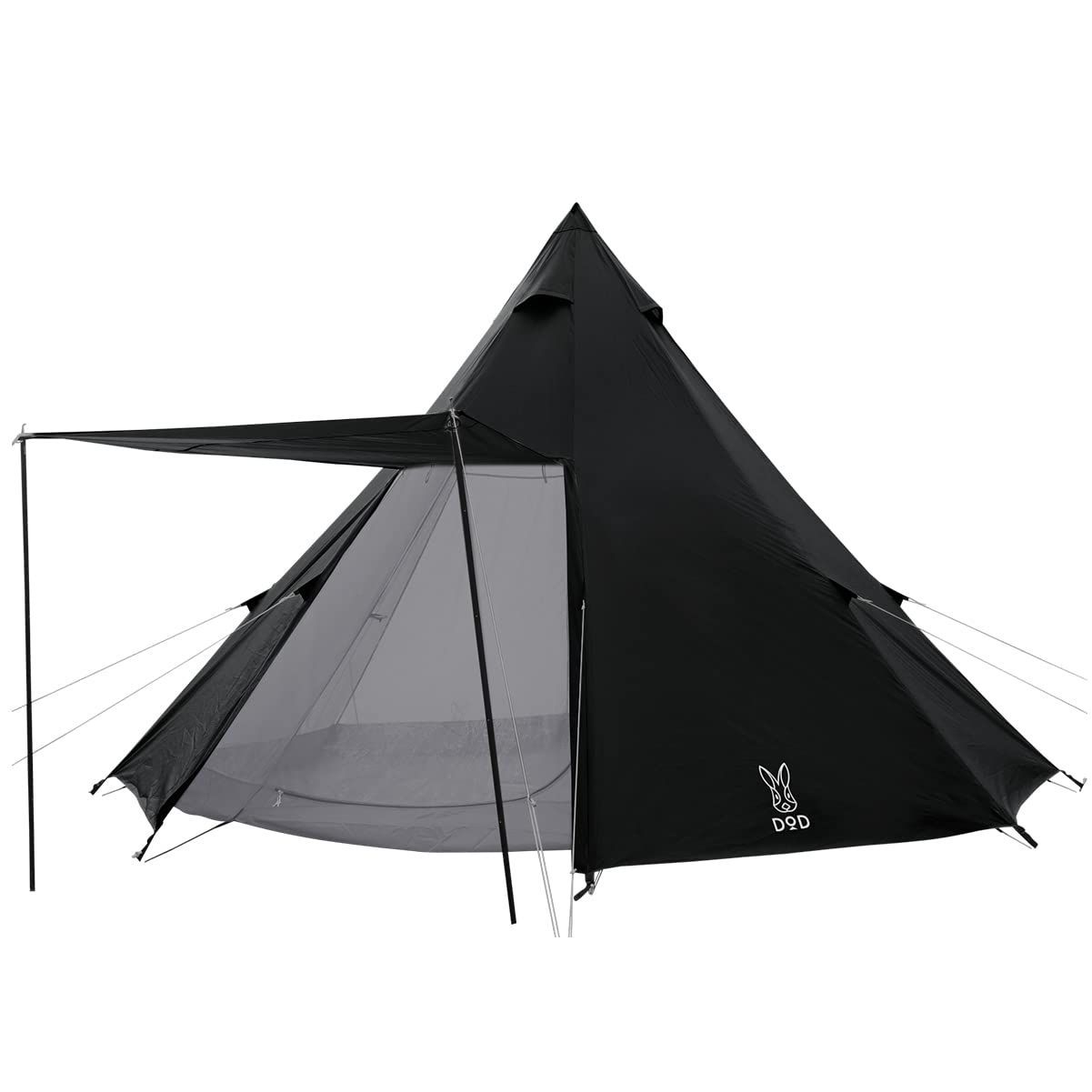 [未使用品] DOD ビッグワンポールテント 8人用 タープスペース付き 未使用品] DOD ビッグワンポールテント 8人用 タープスペース付き