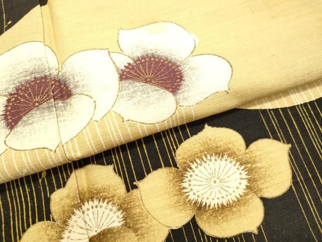 平和屋着物○訪問着 紬地 舞花文 金彩 正絹 逸品 DAAT1295tw - メルカリ