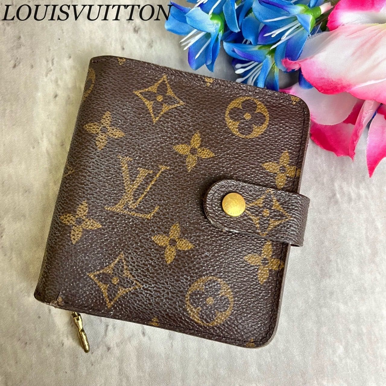 ルイヴィトン LOIS VUITTON 財布 モノグラム 二つ折り カードケース