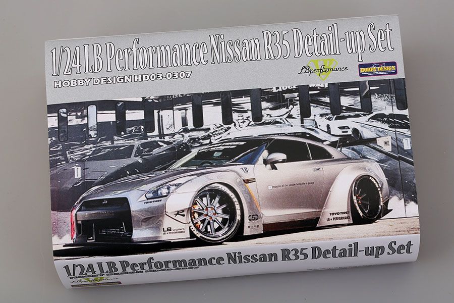 ホビーデザイン HD03-0307 1|24 LB パフォーマンス 日産 R35 ディティールアップセット レジン エッチングパーツ デカール