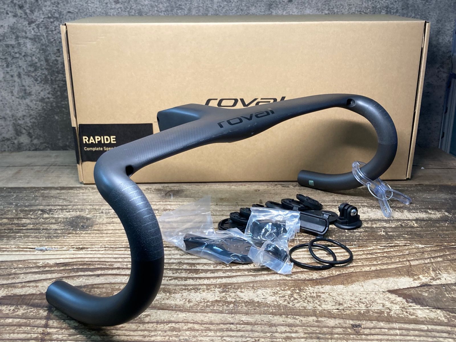 JM377 ロヴァール ROVAL RAPIDE RD COCKPIT 一体型 カーボン ドロップハンドル Φ31.8 400|100MM