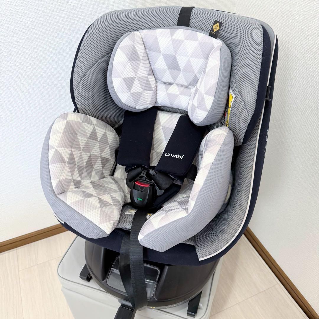 コンビ回転式 チャイルドシート クルムーヴスマートJN-570ネイビー