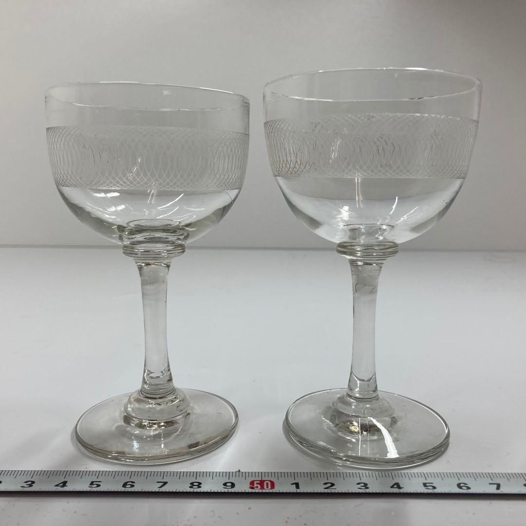 オールドバカラ グラス 一対 東金6-0219