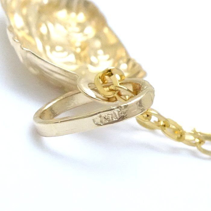 キリストモチーフ ネックレス K18YG イエローゴールド/75935【中古  