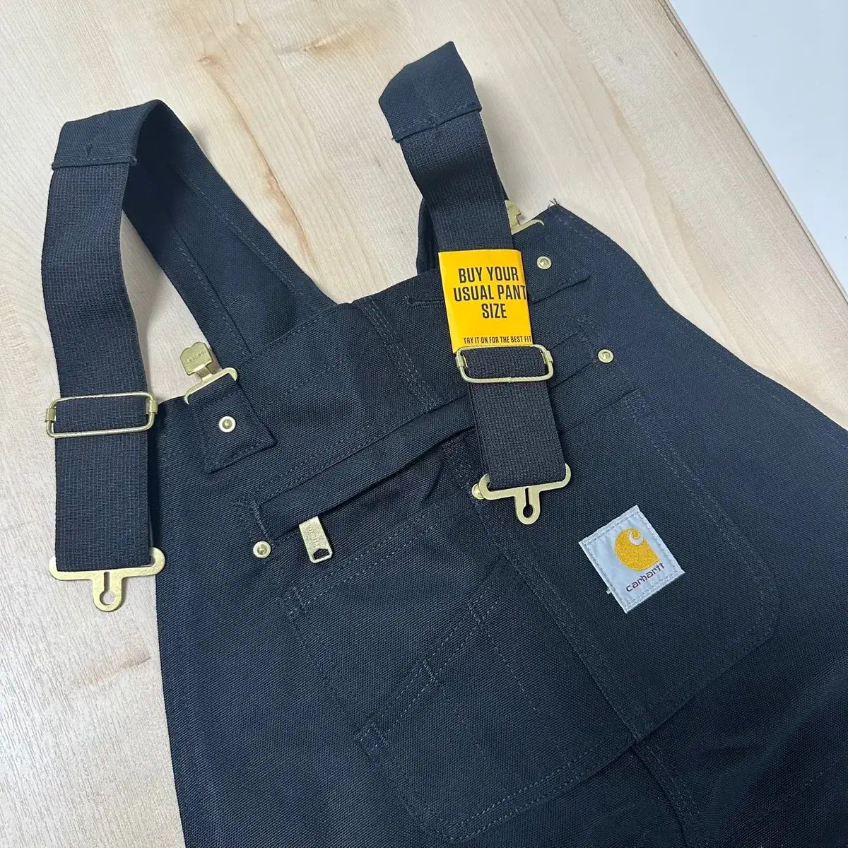 Carhartt カーハート オーバーオール R01 黒 36W x 36L ＃ 102776