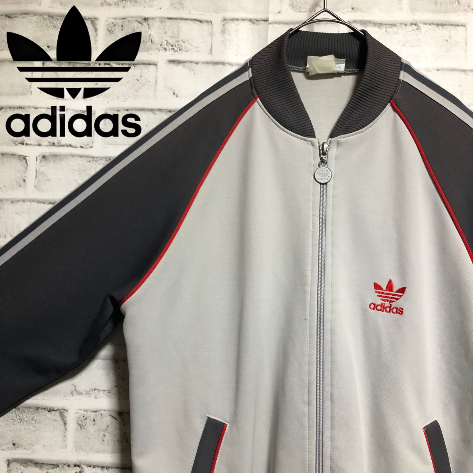 80s adidas トラックジャケット ヴィンテージ バックロゴ ラグラン