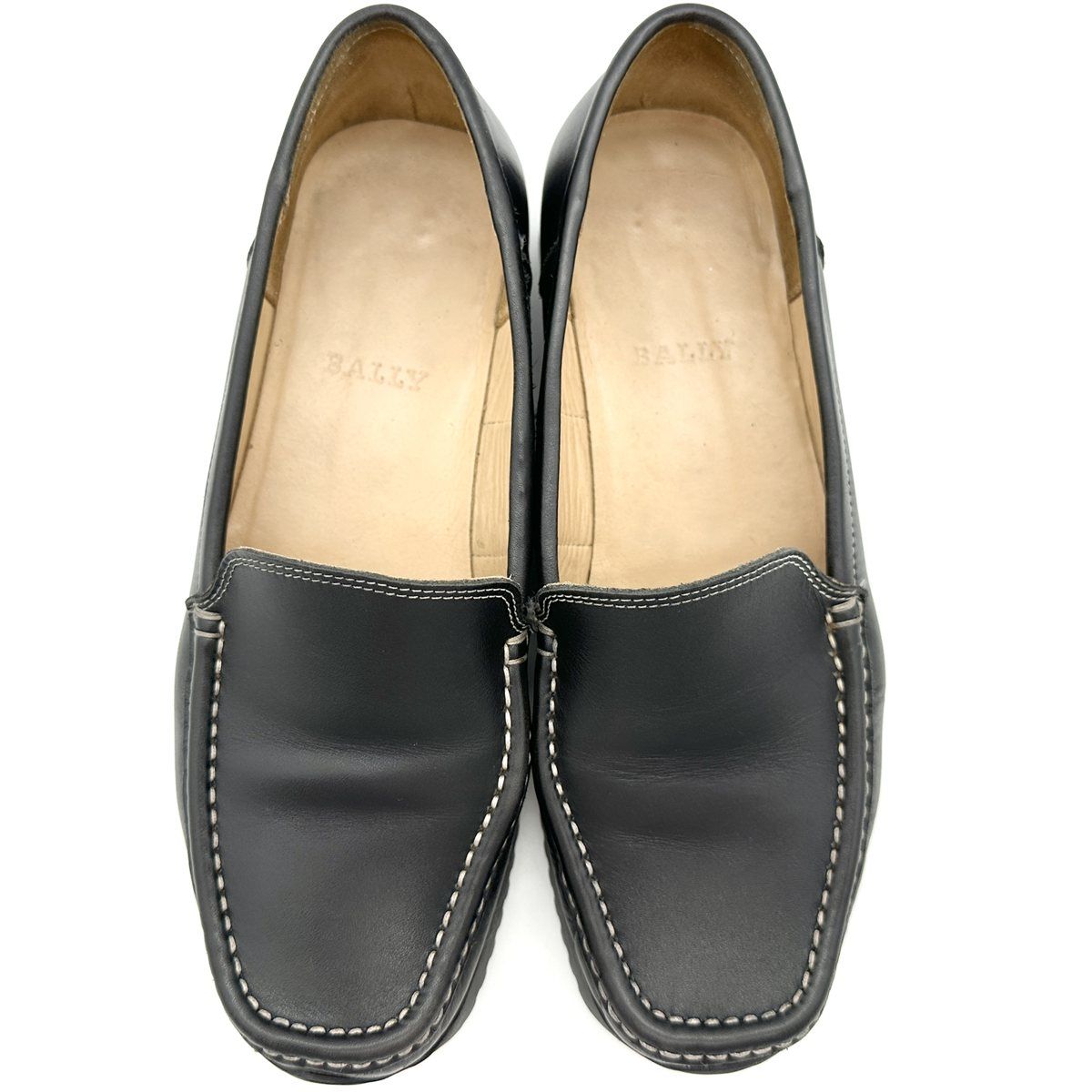 BALLY ドライビングシューズ ローファー 本革 トレスポライン