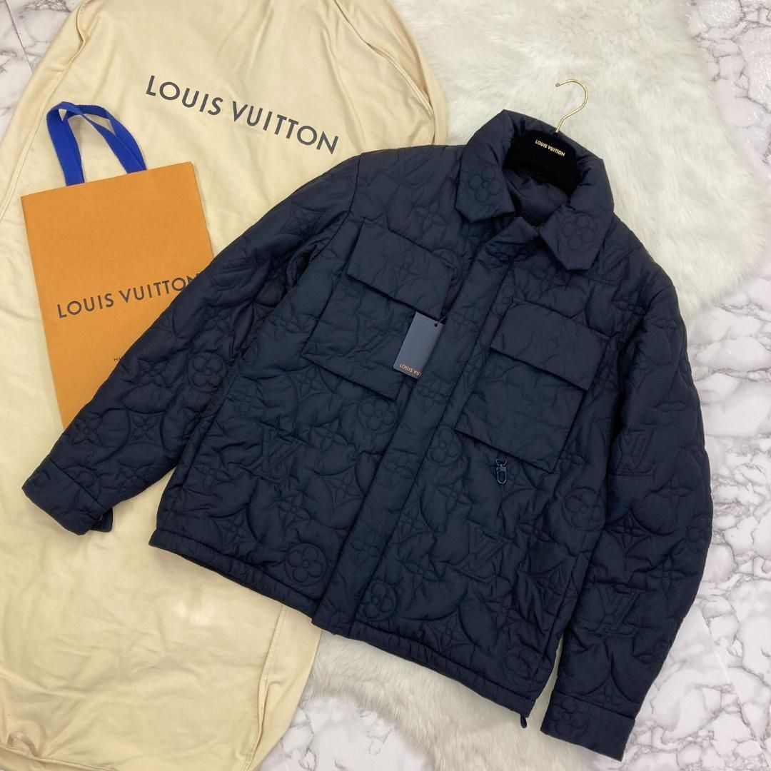 Louis Vuitton モノグラムパデッドライトブルゾン ネイビー - アウター Louis Vuitton モノグラムパデッドライトブルゾン ネイビー - アウター