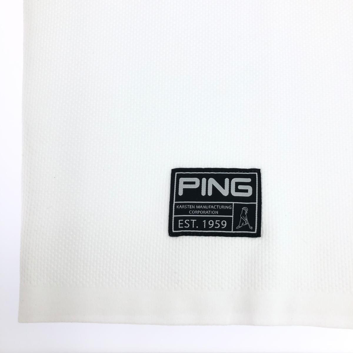 配送商品は通常配送無料。 PING ピン 半袖ポロシャツ サイズ LL ゴルフウェア|エコ素材 ホワイト メンズ | 240002231360 【最短翌日配送】