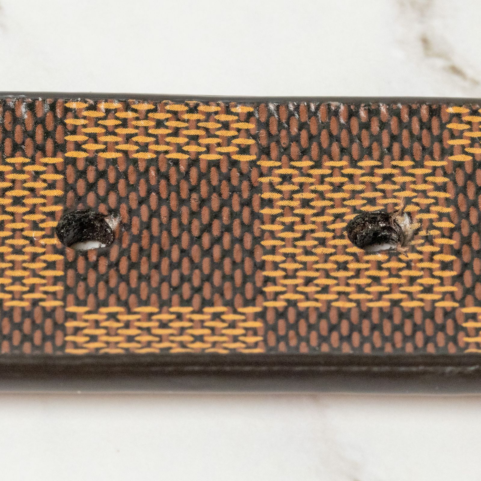 ルイヴィトン ダミエ サンチュール キャレ ベルト ゴールド金具 85/34 楽天市場】LOUIS VUITTON ルイ ヴィトン ダミエ サンチュール