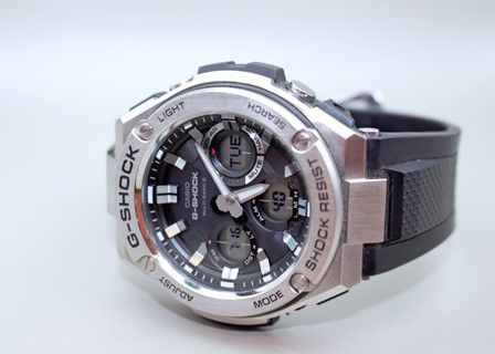 『VRW-298』☆時計☆CASIO (カシオ)☆GST-W110☆G-SHOCK BK文字盤 タフソーラー メンズ 腕時計 ☆稼動品☆