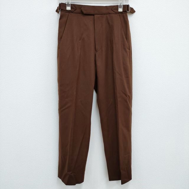 YOKE 新品 COVERED STRAIGHT FIT TROUSERS 定価39600円 トラウザーズ パンツ 22AW ブラウン メンズ ヨーク【中古】3-1005T