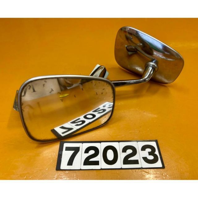 美品 左右ミラー オートバイレースブルーレンズバックミラー黒 為にGPz 750