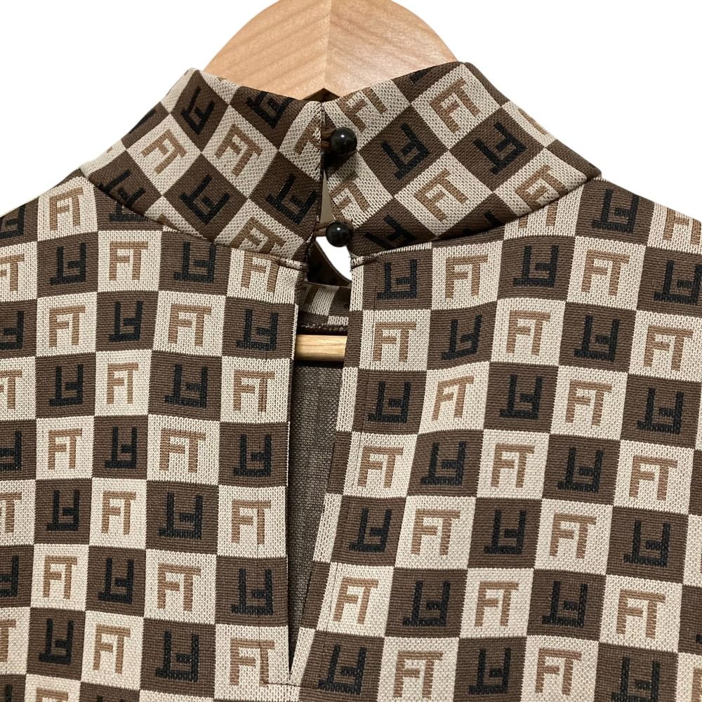 美品 23AW FUMIE TANAKA フミエタナカ FT jacqard flare OP