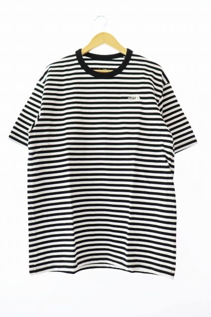 ザノースフェイス THE NORTH FACE S/S Multi Border Tee ショート スリーブ マルチ ボーダー 半袖Tシャツ NT32455 XL 白 ホワイト 黒 ブラック ブランド古着ベクトル 中古  250326