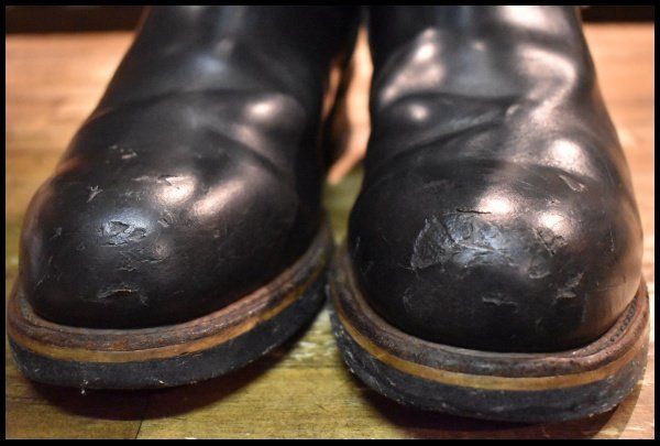 9 D PT 99プリント 旧シルエット 04年 レッドウィング 2268 エンジニア 黒 ブラッククローム ブーツ redwing FJ 042