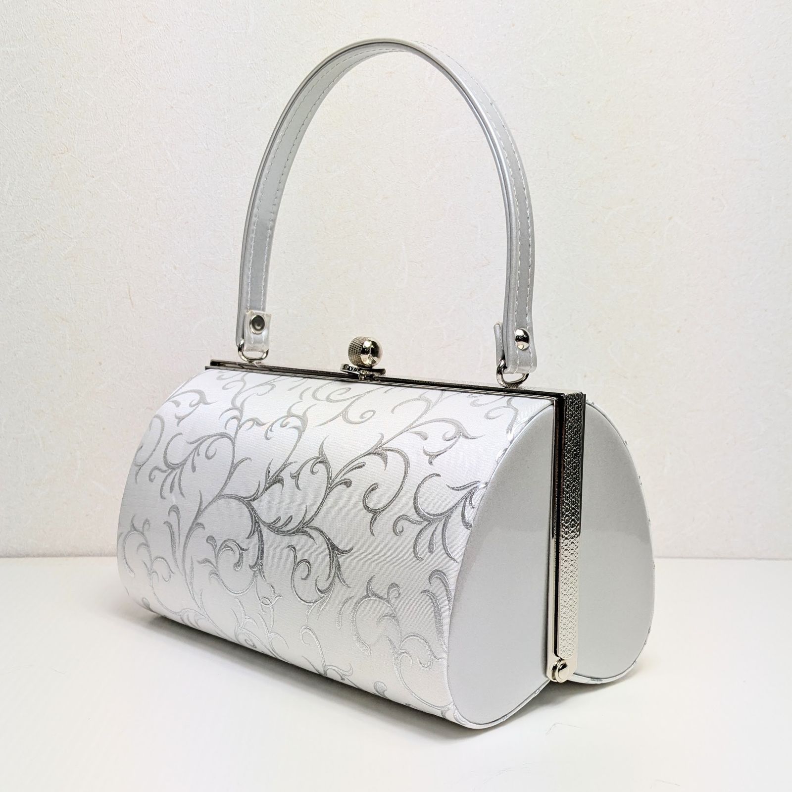 龍郷 秋名バラ 大島紬 × 本革 着物リメイク バッグ 和装バッグ ハンドメイド 秋名バラ 大島紬 × 本革 着物リメイク バッグ 和装バッグ 龍郷