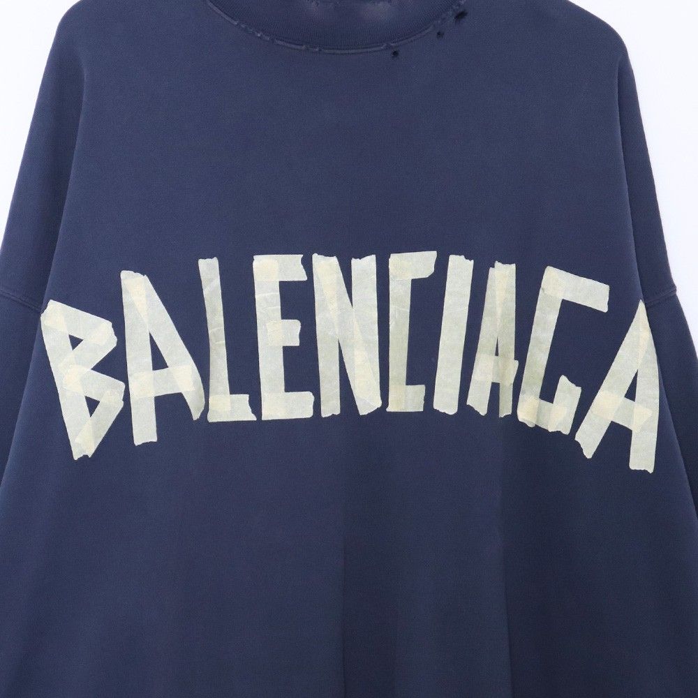 BALENCIAGA テープタイプ スウェットシャツ トレーナー Lサイズ