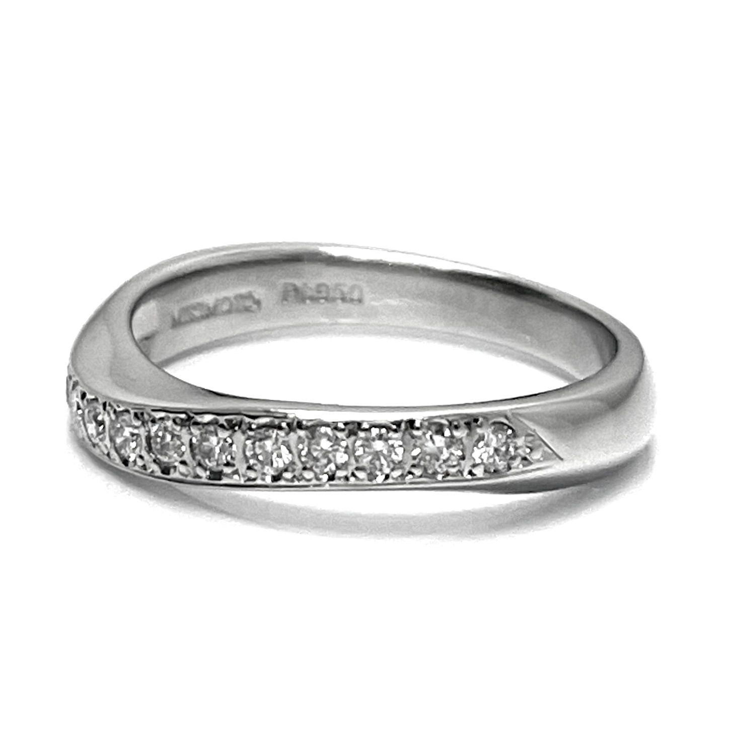★MIKIMOTO★ マリッジリング ダイヤモンド Pt950 MIKIMOTO 【ミキモト】 Pt950ダイヤモンドリング NO.48091 : JEX