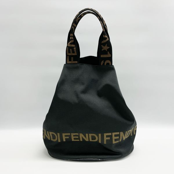 FENDI ロゴ サイドボタン バケツ型 ヴィンテージ トートバッグ - メルカリ