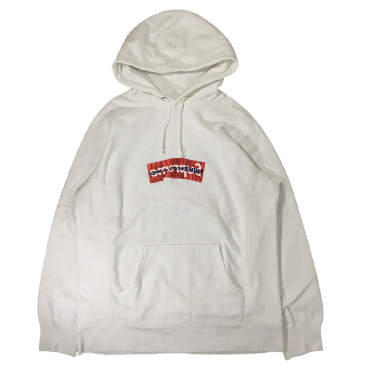 Supremeシュプリーム COMME des GARCONS SHIRT 17SS Box Logo Hooded Sweatshirt パーカー  XL 宅急便