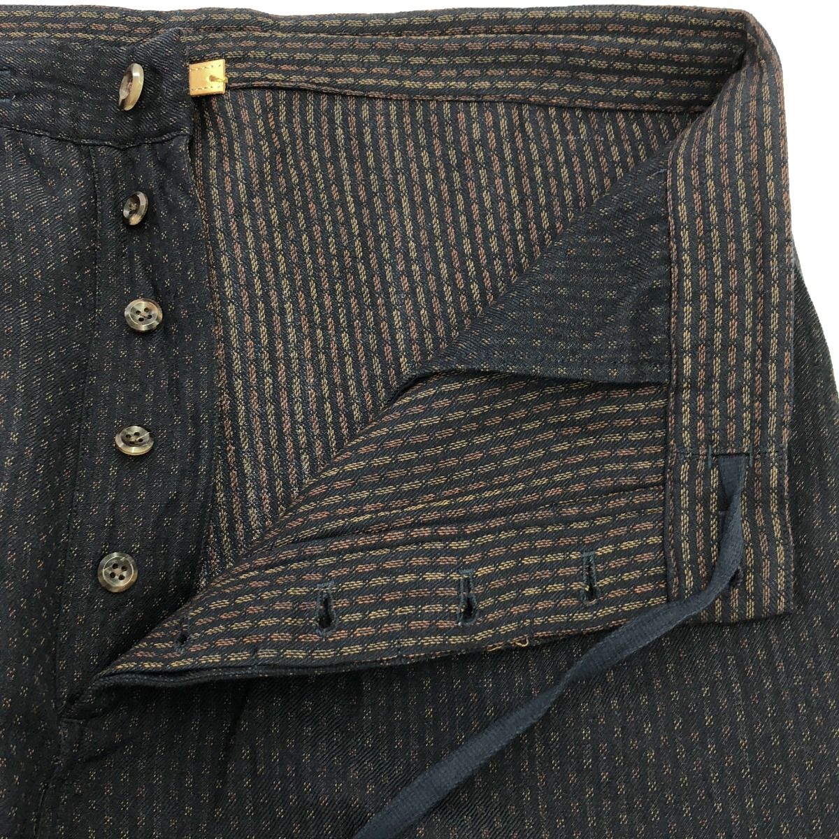 ✓レアuniform experiment スラックスLサイズブラックストライプ