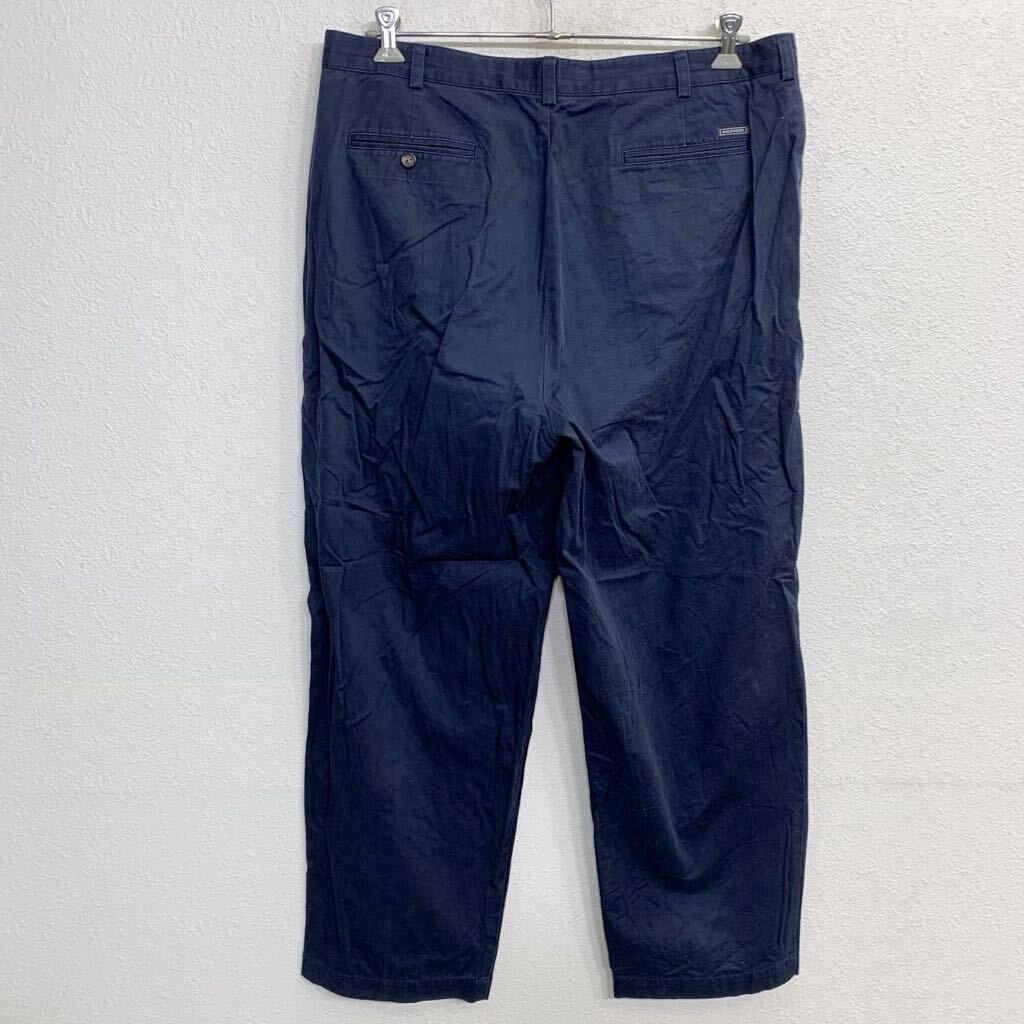 TOMMY HILFIGER チノパン W40 トミーヒルフィガー タックパンツ ビッグサイズ ネイビー コットン 古着卸 アメリカ仕入  2408-387 - メルカリ