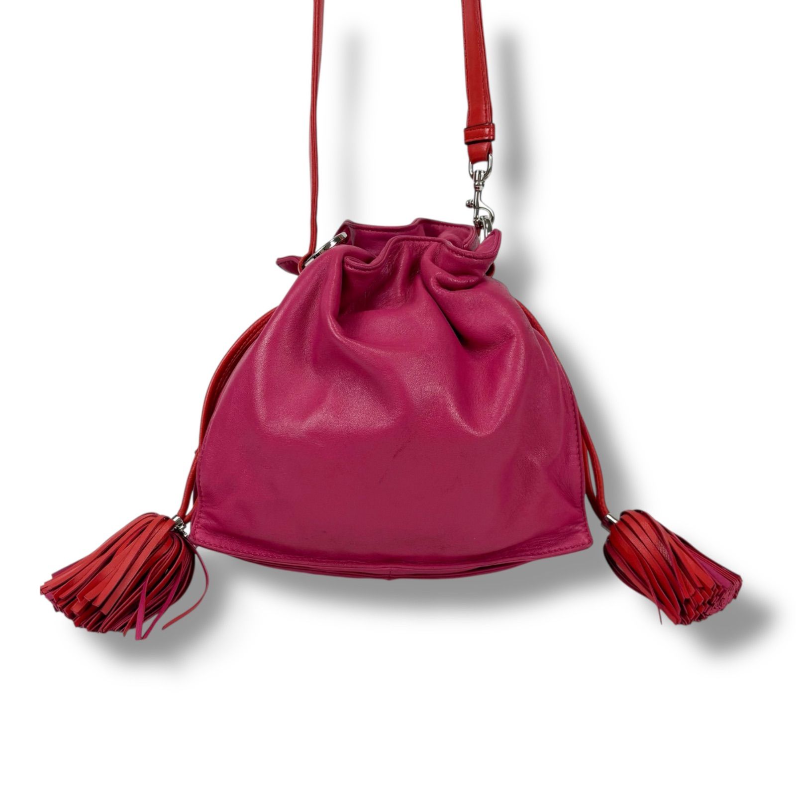 ロエベ LOEWE フラメンコ ショルダーバッグ ナッパレザー アナグラム 