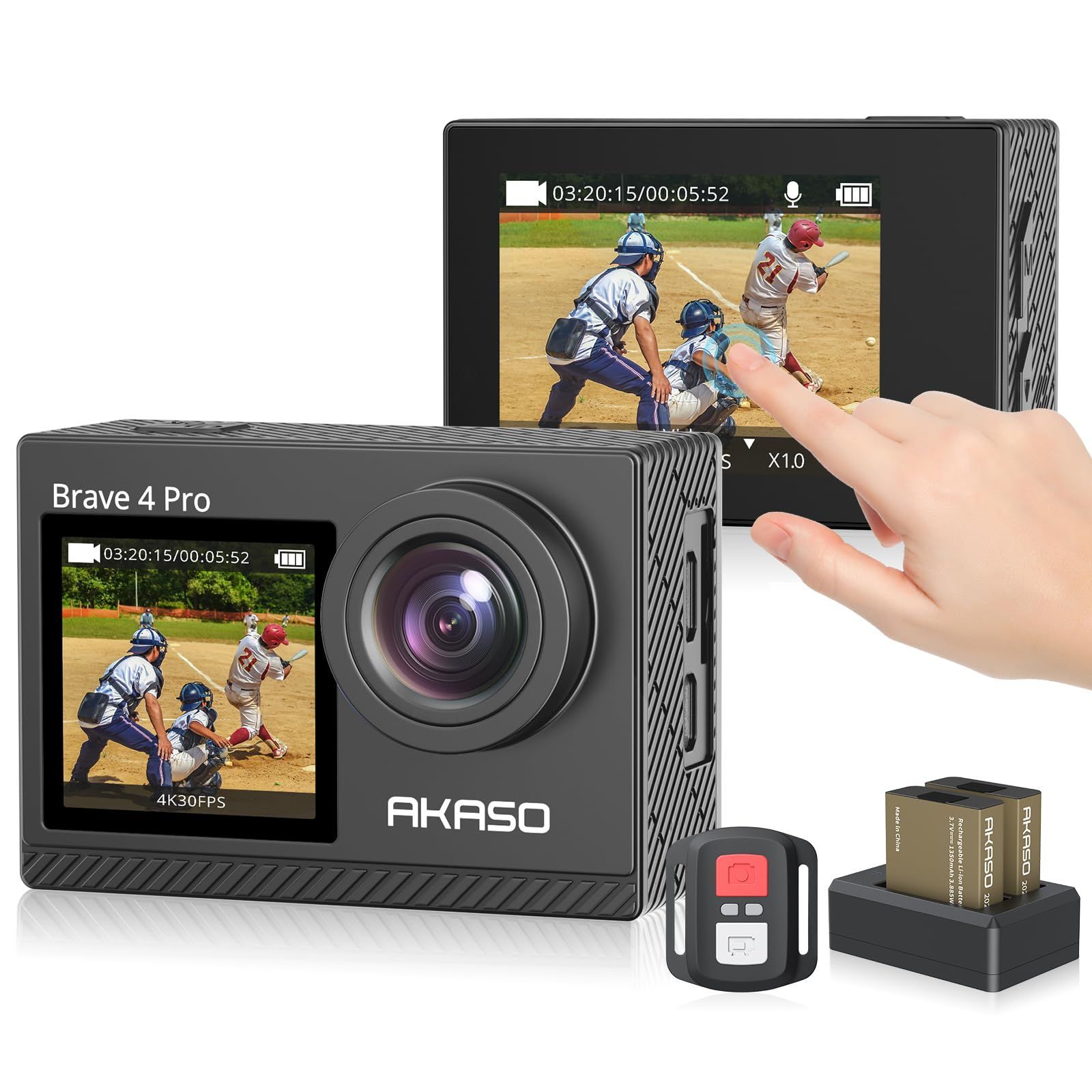 アクションカメラ 4K 20MP解像度 タッチパネル 新着商品