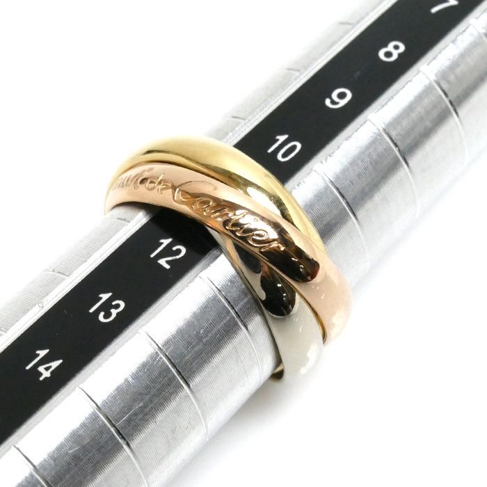 CARTIER カルティエ K18YG/PG/WG must de Cartier トリニティ リング  