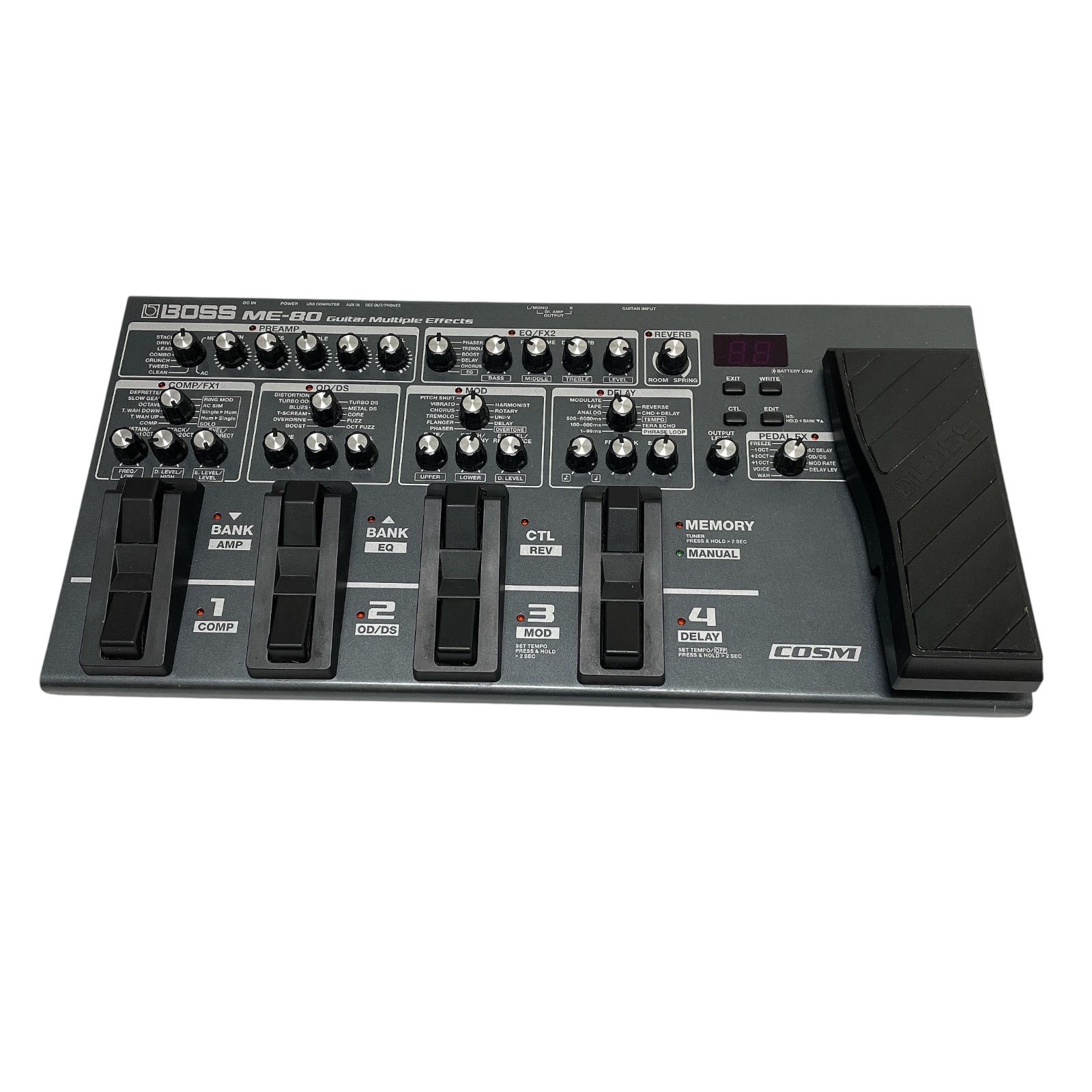 BOSS ME-80 ギターマルチエフェクター及び汎用ハードケース ME-80 BOSS マルチエフェクター ケース付き BOSS ME-80 マルチ