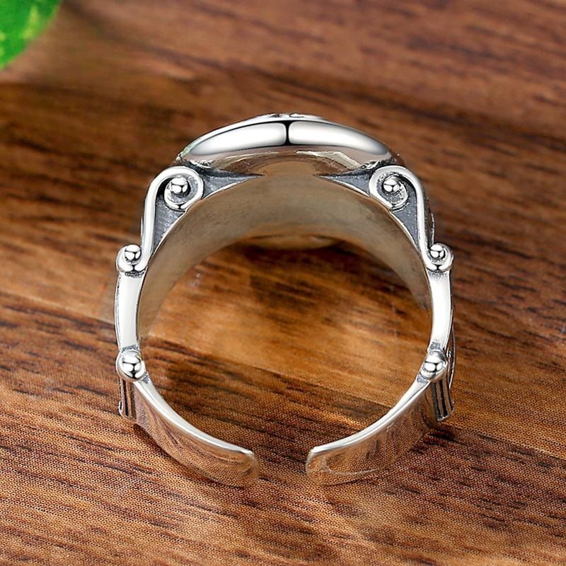 【本体+外箱】メゾンマルジェラ ロゴ シルバー リング 艶消し 16号相当 本体+外箱】メゾンマルジェラ ロゴ シルバー リング 艶消し 16号