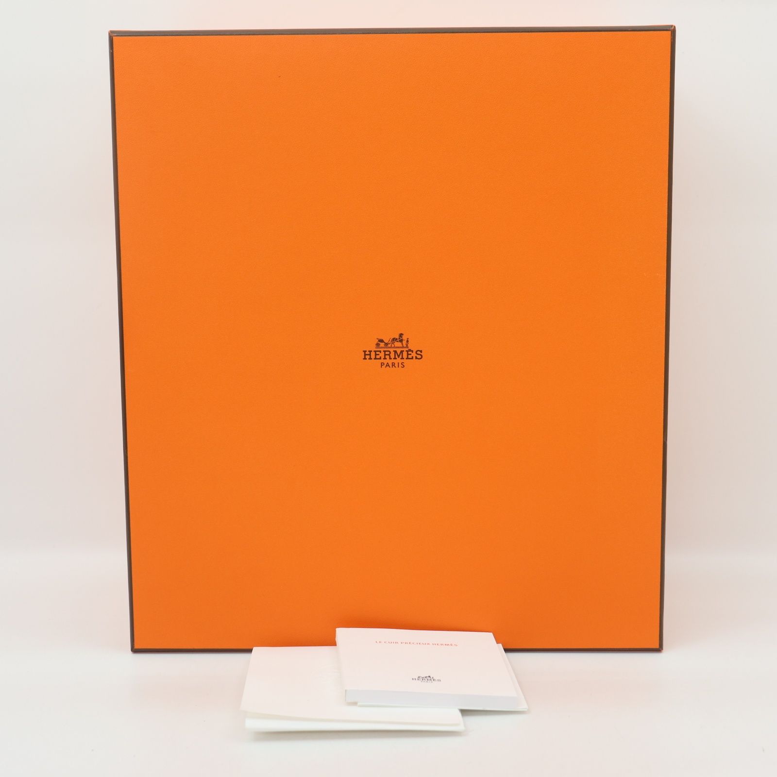 ITD2PYS5I21W HERMES エルメス 空き箱 バーキン25 1497□ オレンジ ボックス 箱 BOX 冊子 バッグ用 はこ