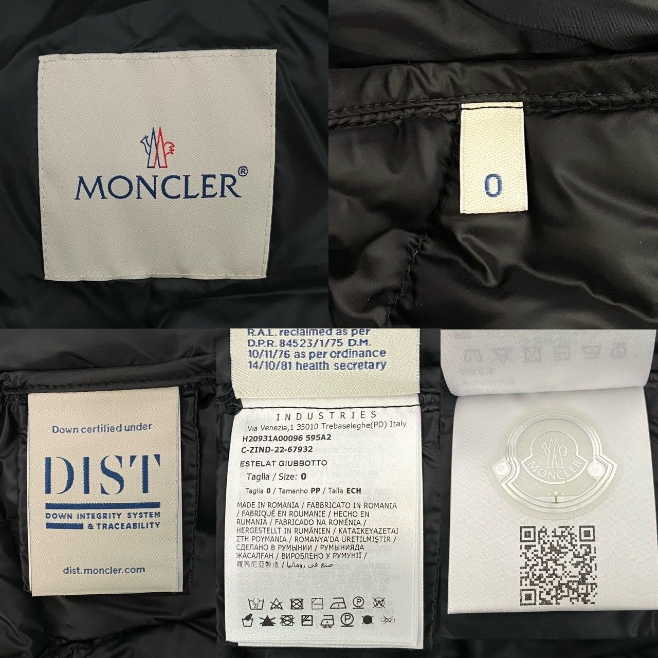 Y【MONCLER】ESTELAT ショートダウン ジャケット サイズ0 Y【MONCLER】ESTELAT ショートダウン ジャケット サイズ0