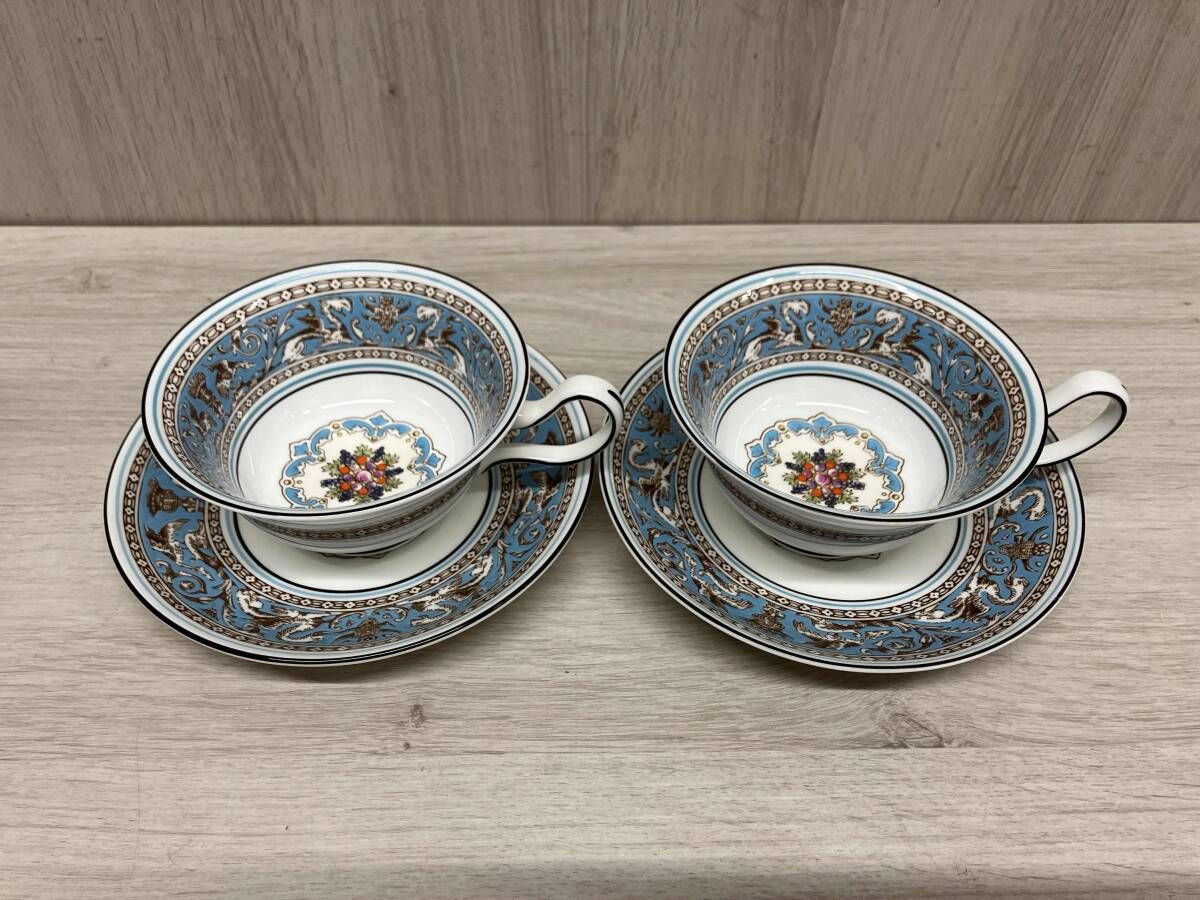 ウェッジウッド フロレンティーンターコイズ 36cmオーバルプラター