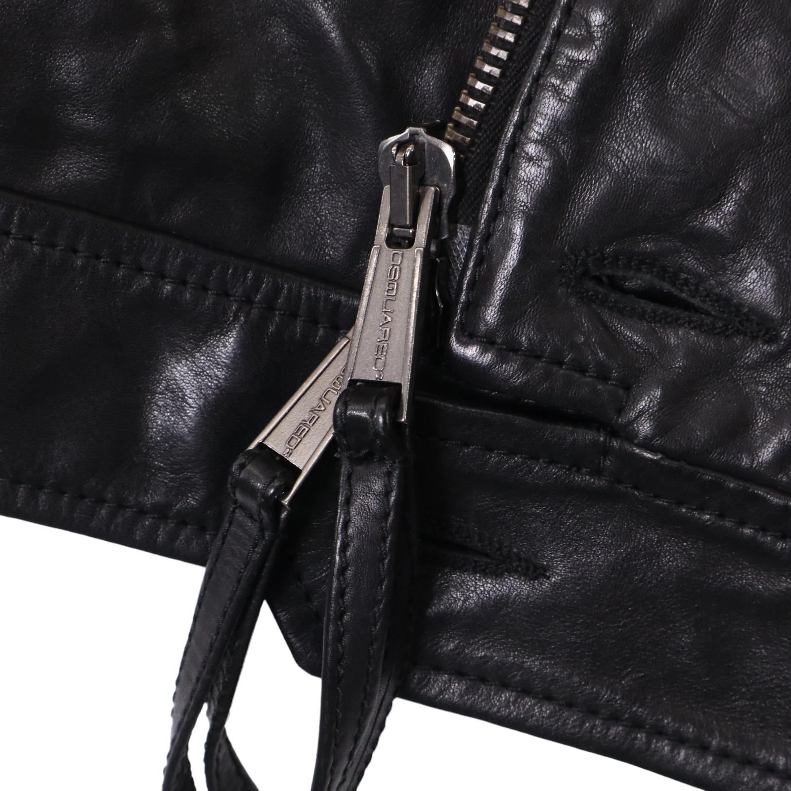 DSQUARED2 ディースクエアード レザージャケット S74M0298＊ - メルカリ