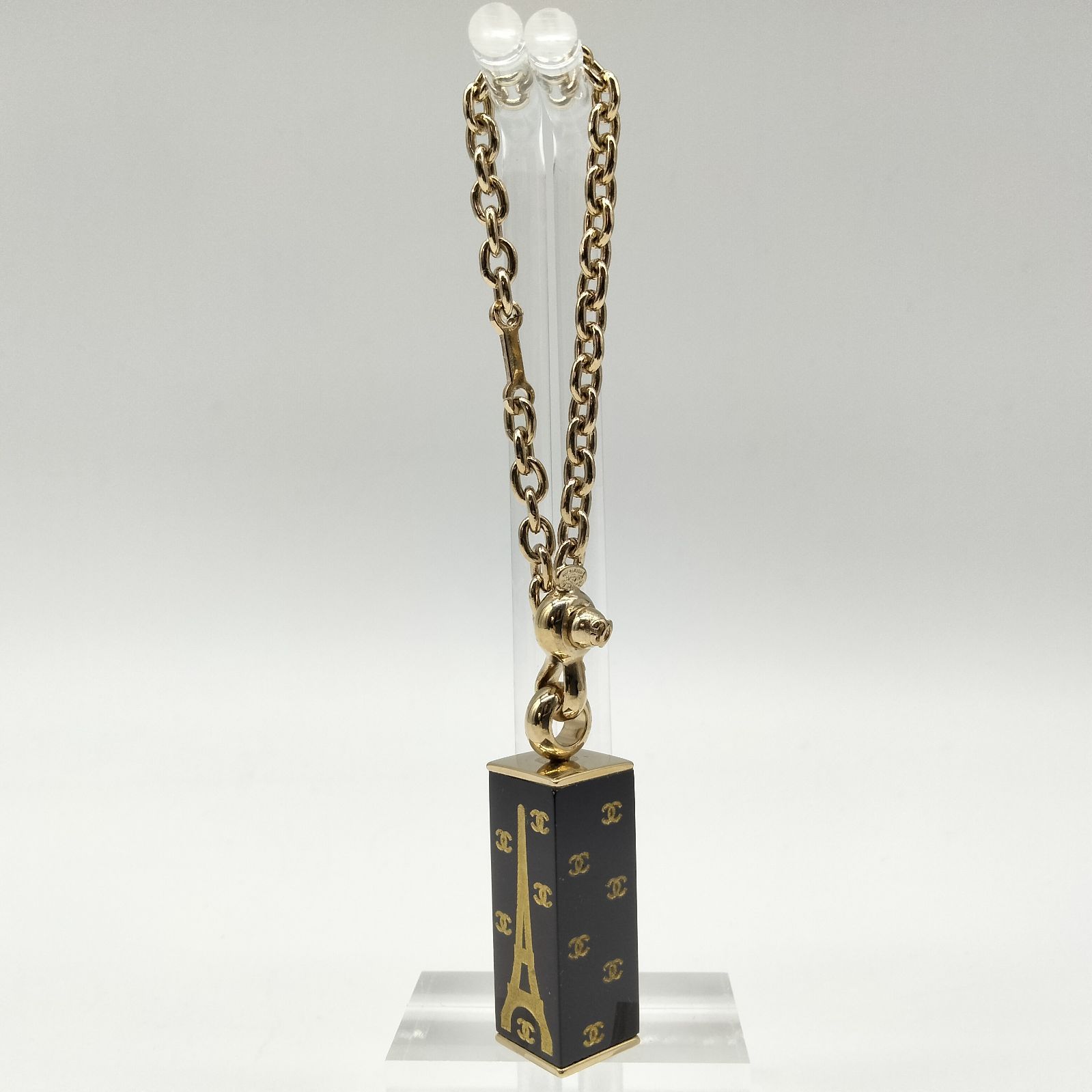 CHANEL シャネル ココマーク バッグチャーム エッフェル塔 キーホルダー ✨2004年 銀座限定✨ シャネル ココマーク バッグチャーム