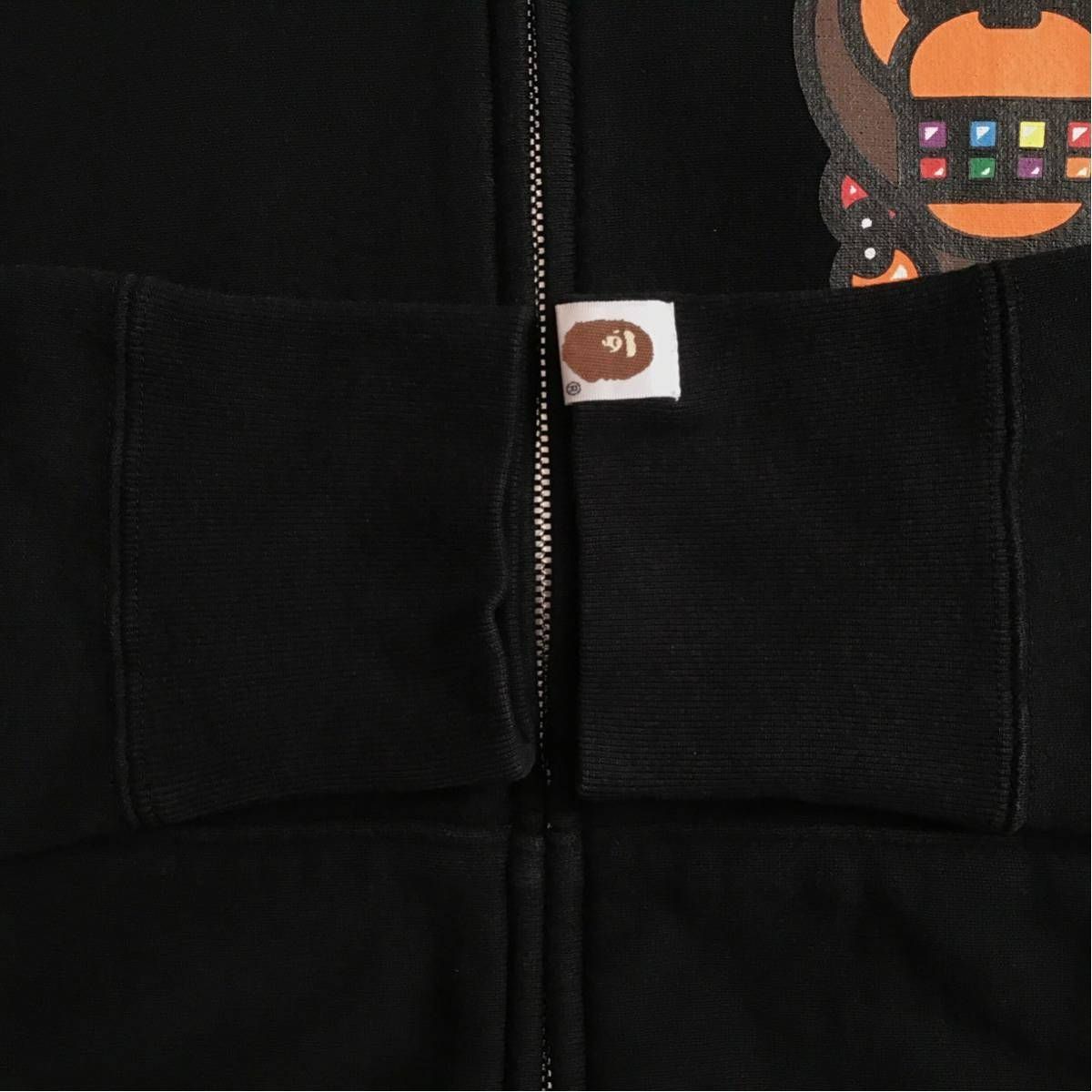 マイロ フルジップ パーカー Sサイズ black a bathing ape BAPE