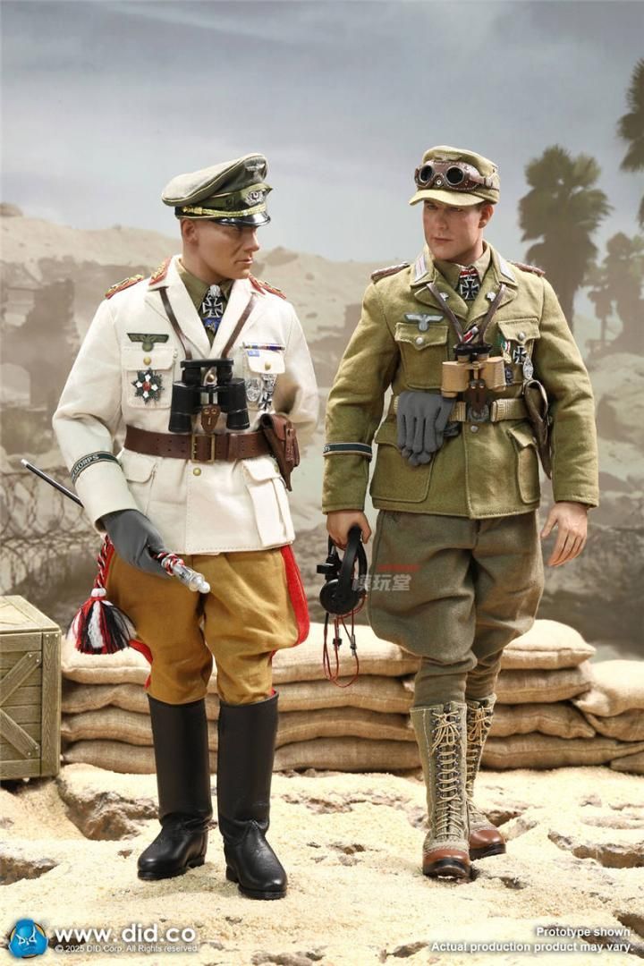 DID 1/6 WW2 ドイツ アフリカ軍団 輜重兵＆戦車長
