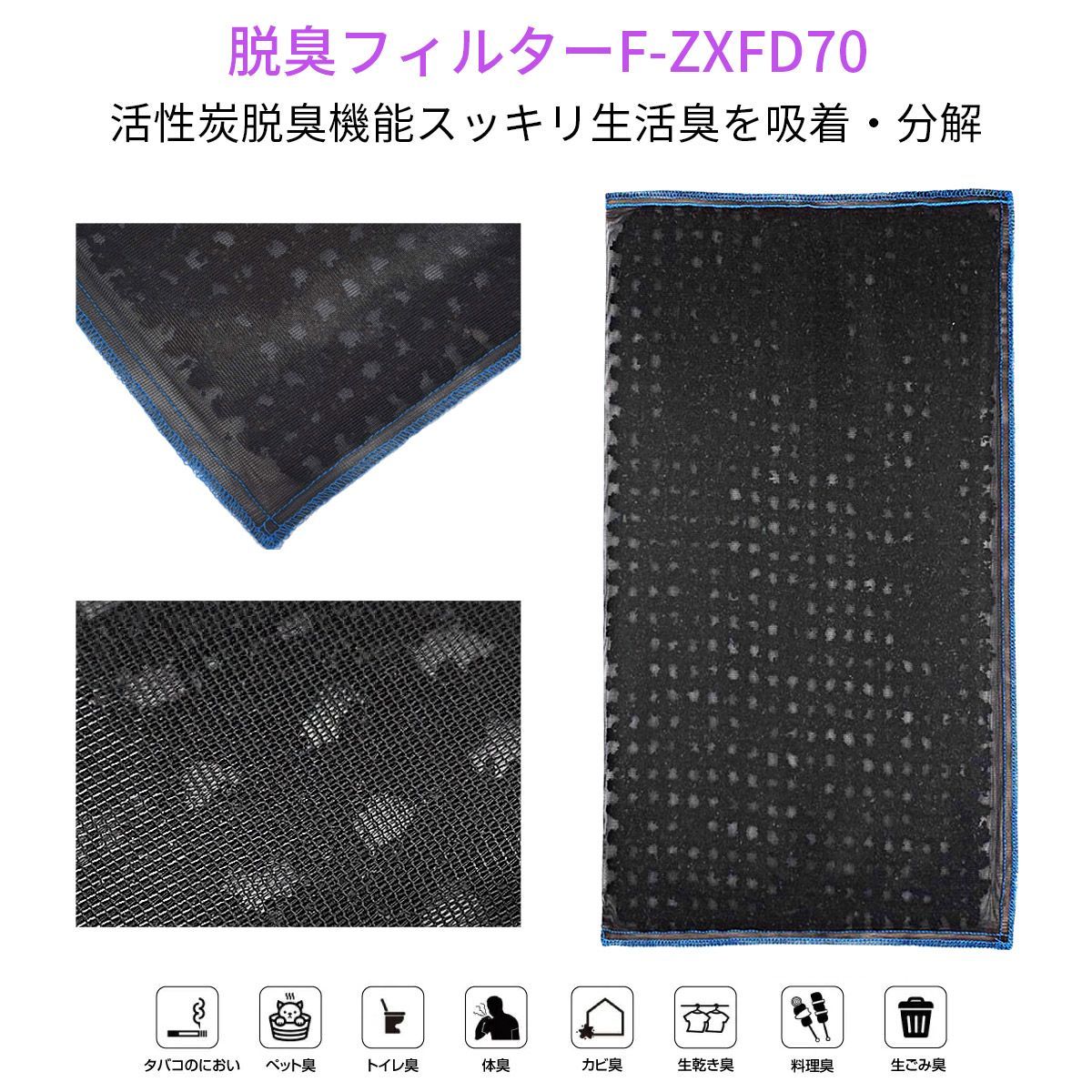パナソニック 集じんフィルター f-zxgp80 脱臭フィルター f
