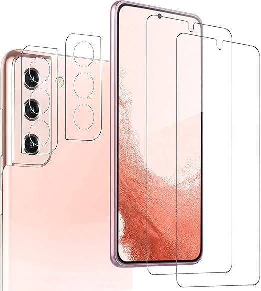 得価，2026 【2+2 セット指紋認証対応】Galaxy S22 5G ガラスフィルム + ギャラクシー S22 レンズ 保護フィルム [ZXZone] Galaxy S22 [SCG13 | SC-51C] フィルム 強化ガラス液晶保護フィルム 2. 応募券